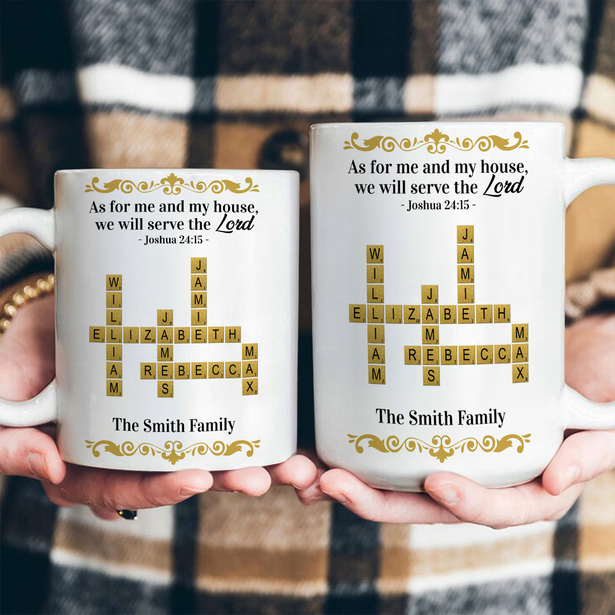 As For Me And My House - Christian Gift for Family - Personalized Mug