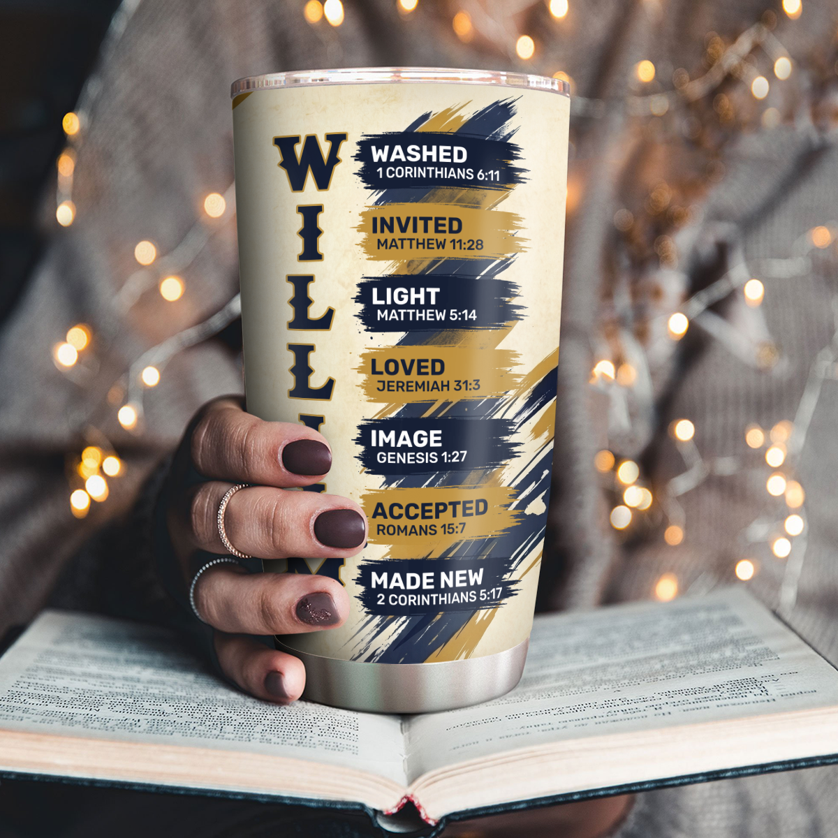 Blessed By God - Personalized Stainless Steel Tumbler