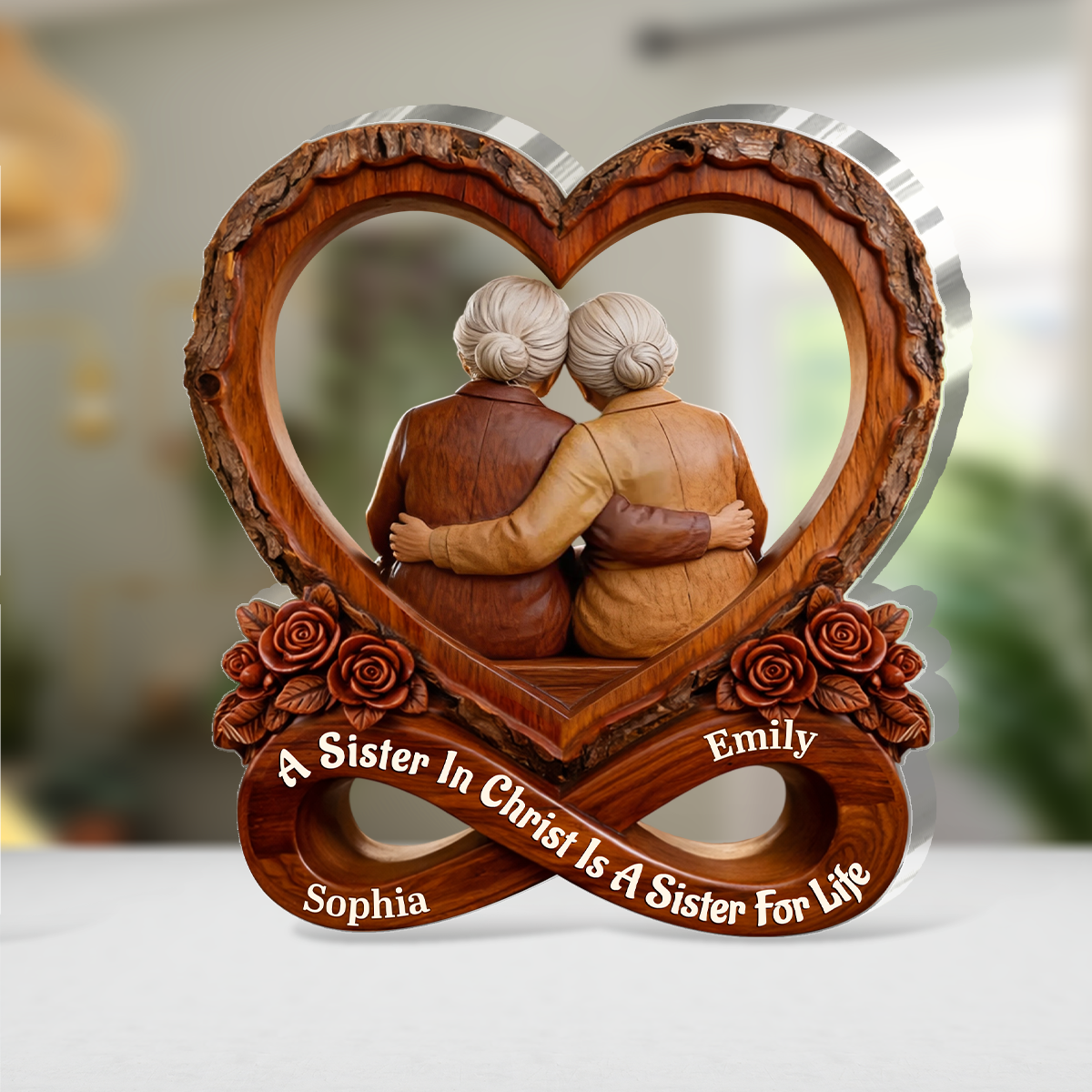 A Sister In Christ Is A Sister For Life - Custom Acrylic Plaque GAPJS10147