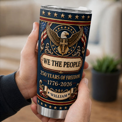 Patriotic Faith - Personalized Stainless Steel Tumbler