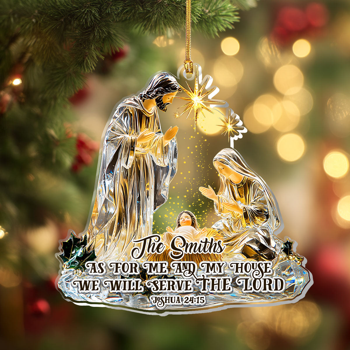 Christian Faith - Personalized Acrylic Ornament GOJS10052