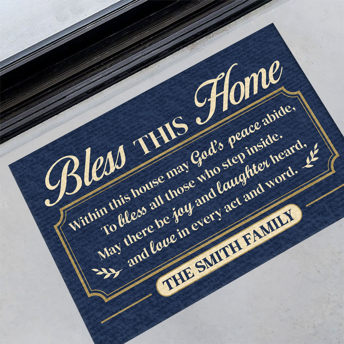 Peace In This Home - Personalized Doormat