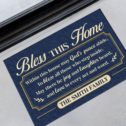 Peace In This Home - Personalized Doormat