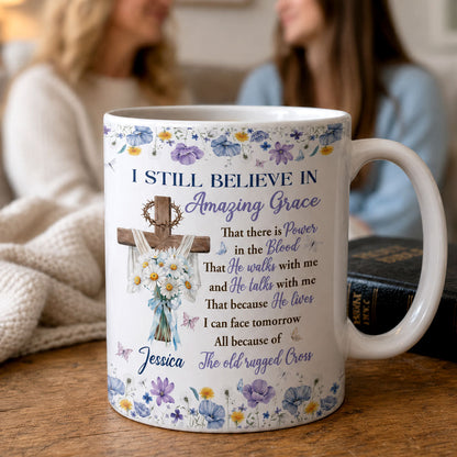 Amazing Grace - Personalized Christian Coffee Mug