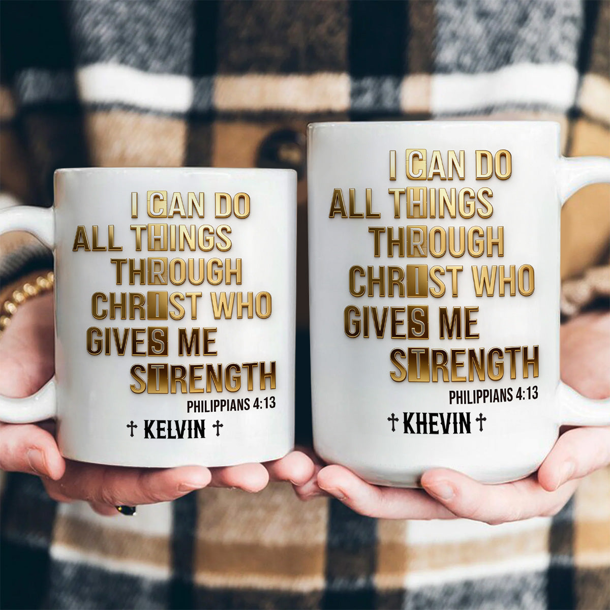 I Can Do All Things Through Christ - Personalized Coffee Mug