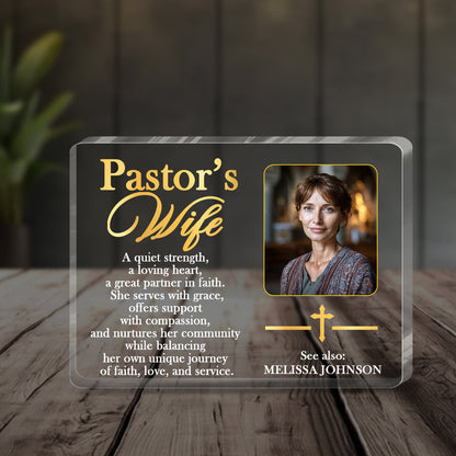Love of God - Personalized Acrylic Plaque for Pastor's Wife GAPJS10216
