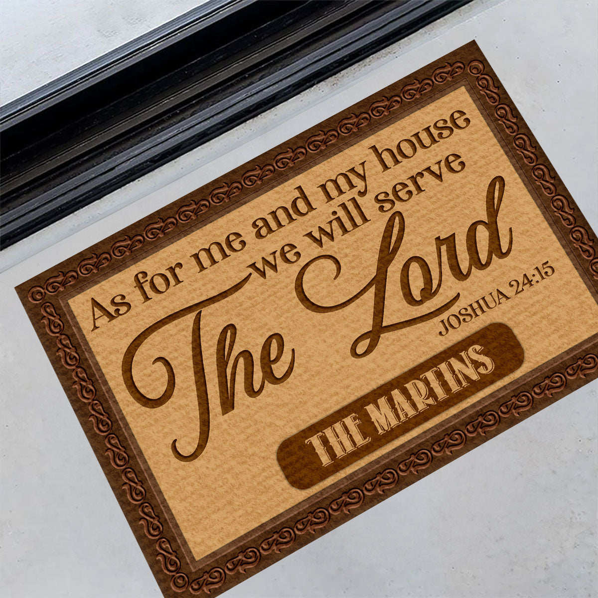 Faith Quote - Personalized Doormat for Home