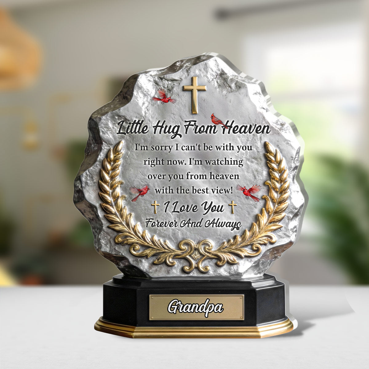 A Little Hug From Heaven - Personalized Acrylic Plaque GAPJS10142