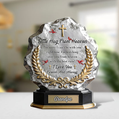A Little Hug From Heaven - Personalized Acrylic Plaque GAPJS10142