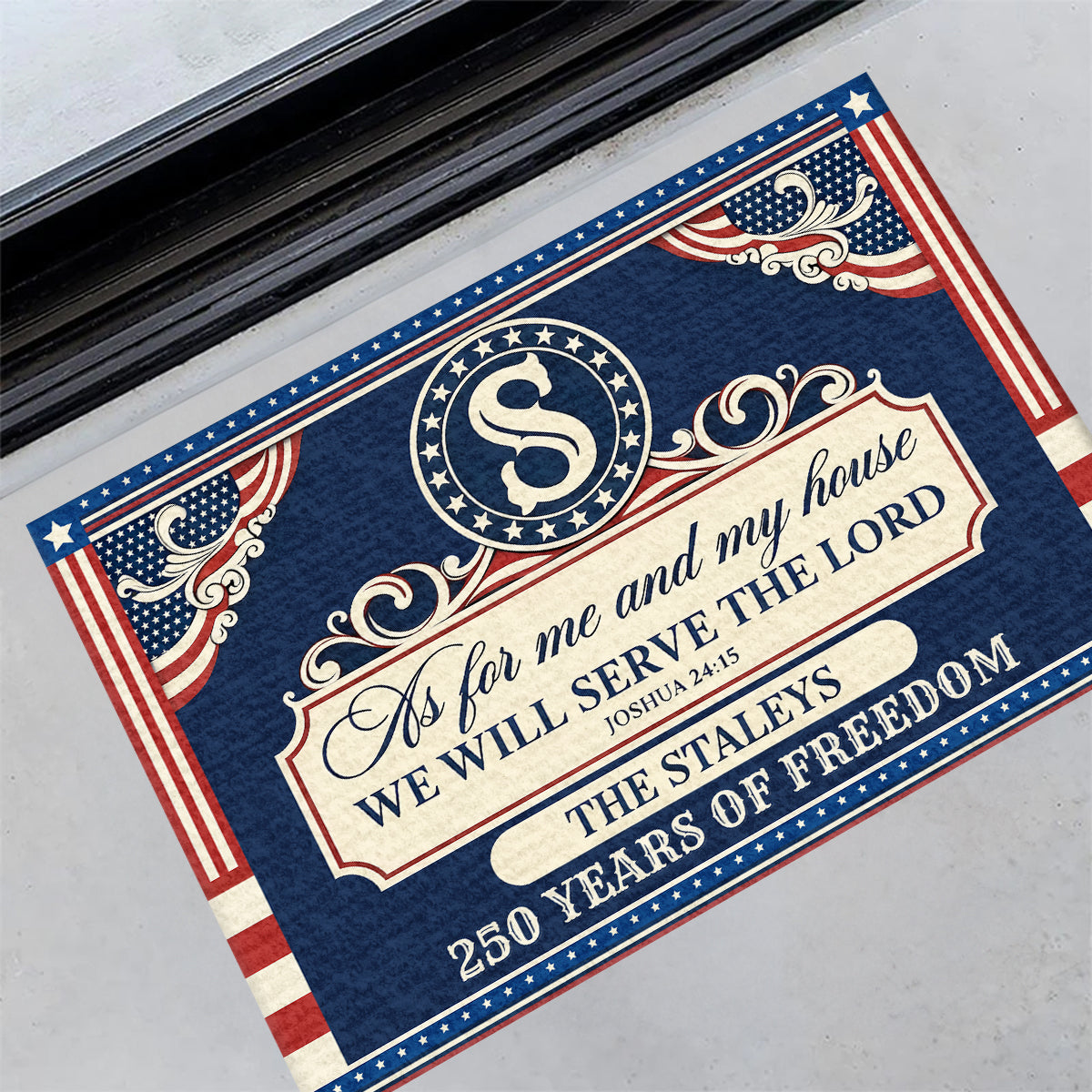 Faith Quote - Personalized Doormat for Home GDMJS10015