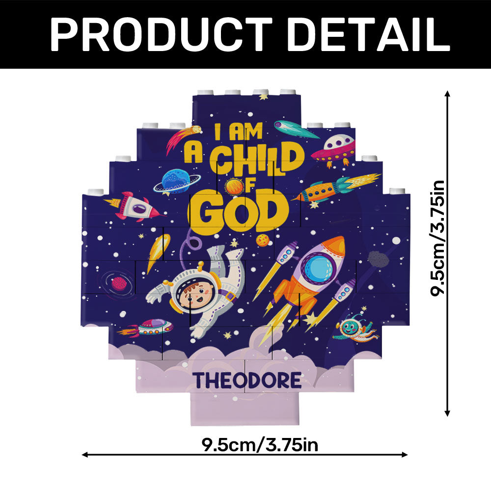 I Am A Child Of God - Personalized Circle Ornament GOJS10165