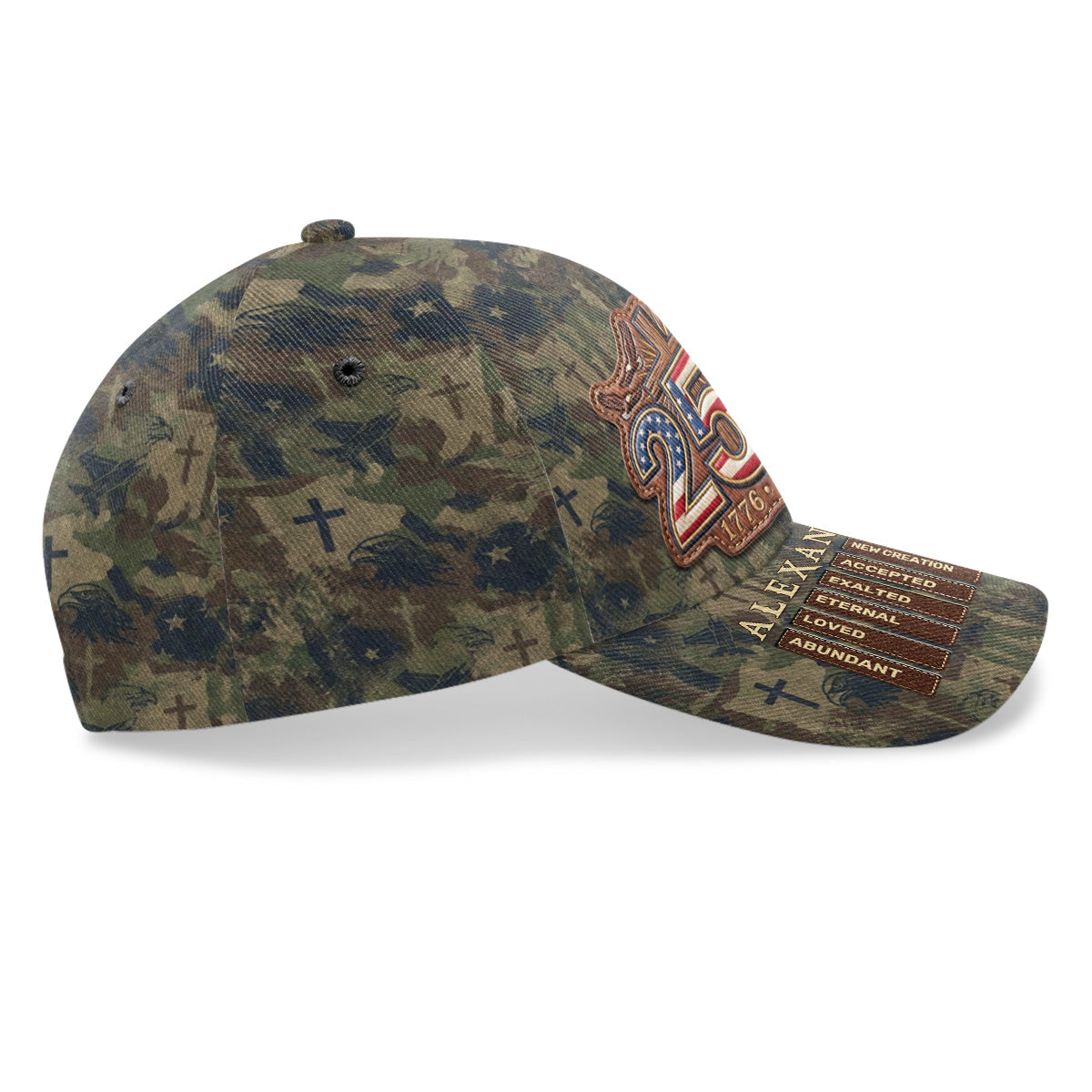 Faith and Service - Personalized Camo Classic Cap