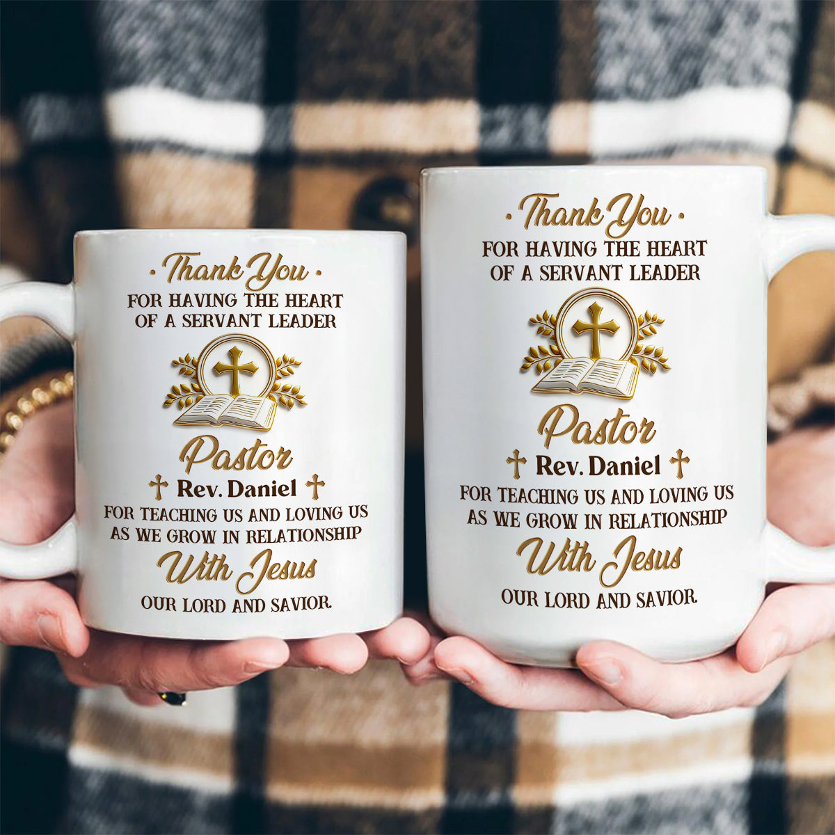 Faith-Inspired Gift for Pastor - Personalized Ceramic Coffee Mug