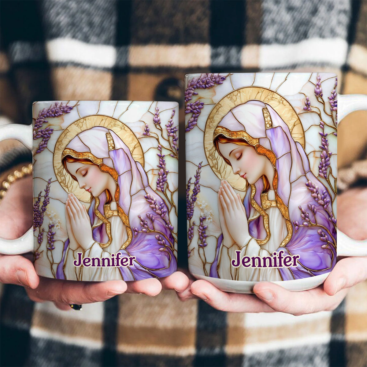Faith Floral - Personalized Ceramic Coffee Mug