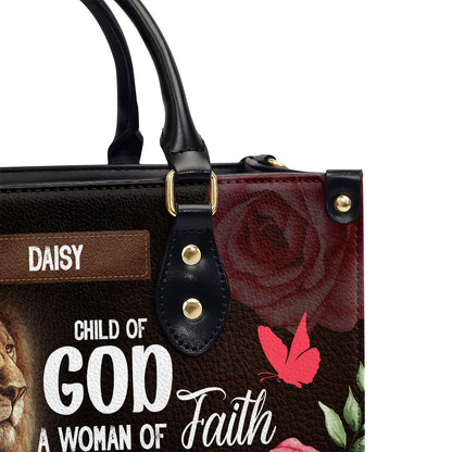 Child Of God - Personalized Leather Handbag - Christian Faith Gift for Women GMJSLB200083
