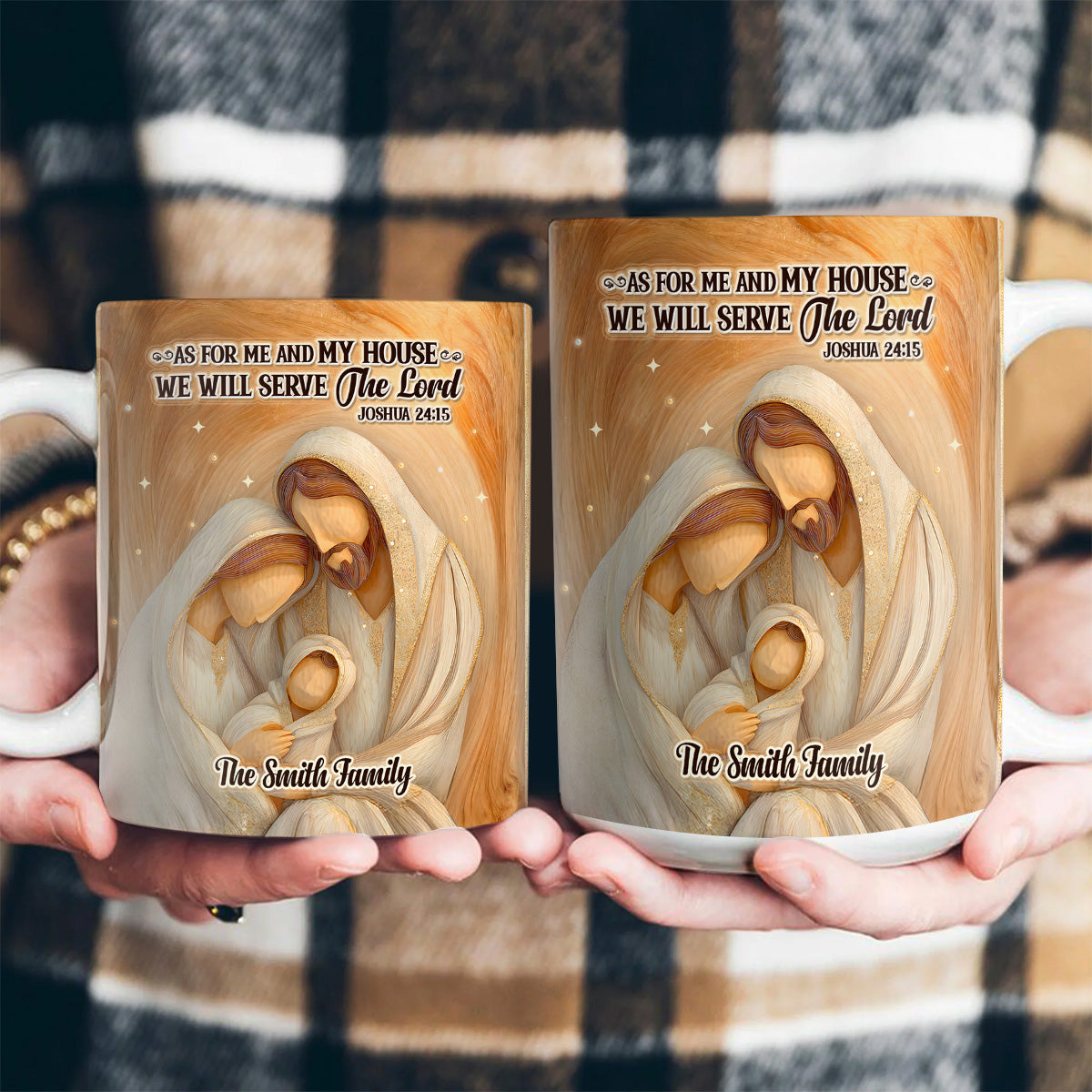 As For Me And My House - Custom Name Coffee Mug