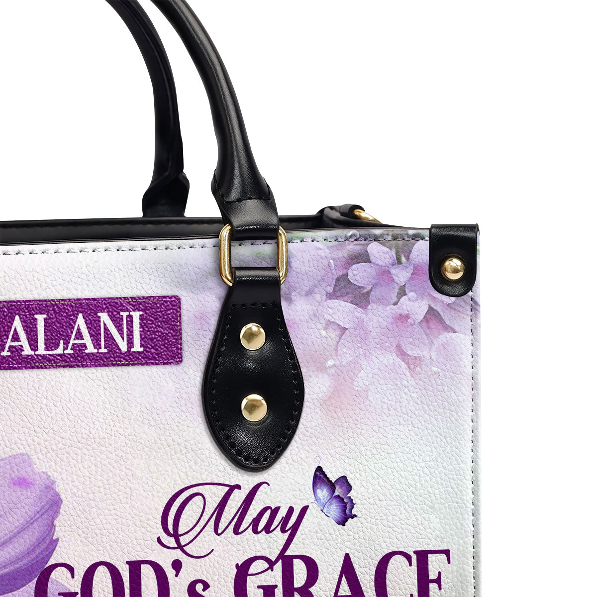 Faith Quote - Personalized Leather Handbag GMJSLB200104