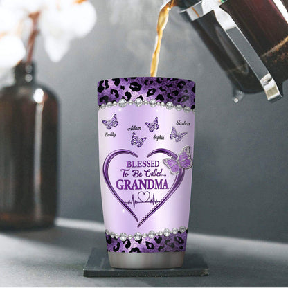 Blessed To Be Called Grandma - Personalized Tumbler
