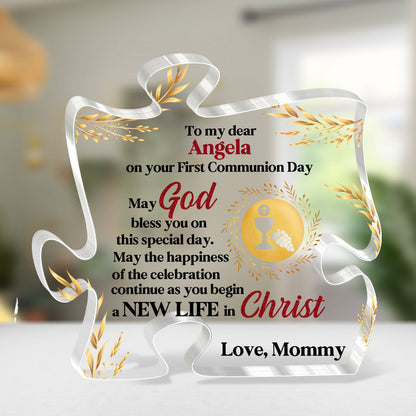 May God Bless You - Custom Shaped Acrylic Plaque GAPJS10236