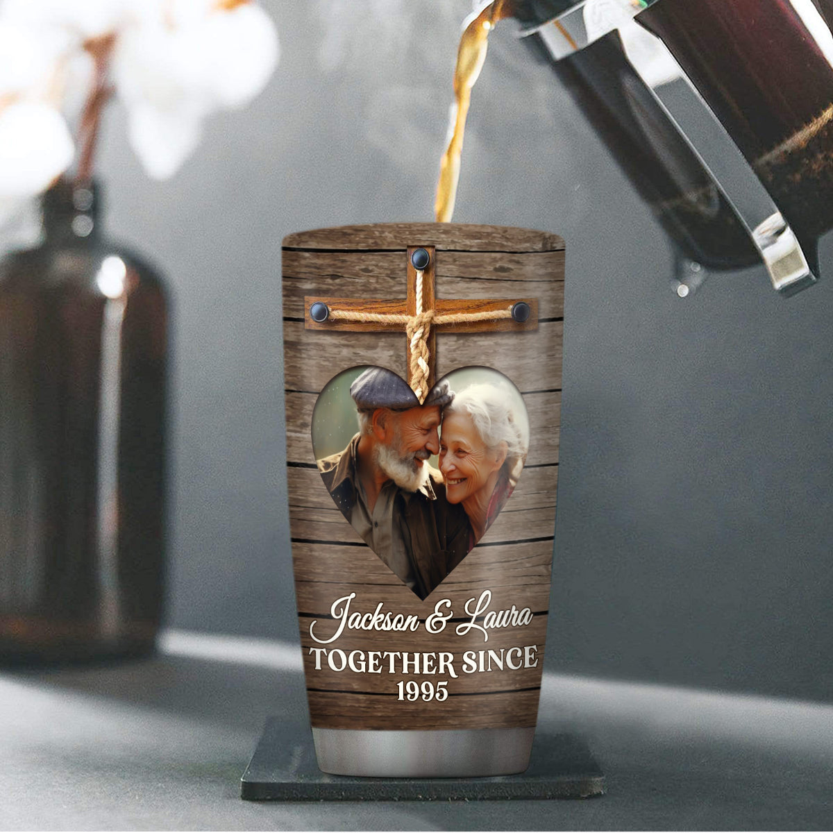 God Gave Me You - Personalized Stainless Steel Tumbler