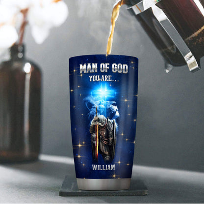Faith-Inspired Man of God - Personalized Stainless Steel Tumbler