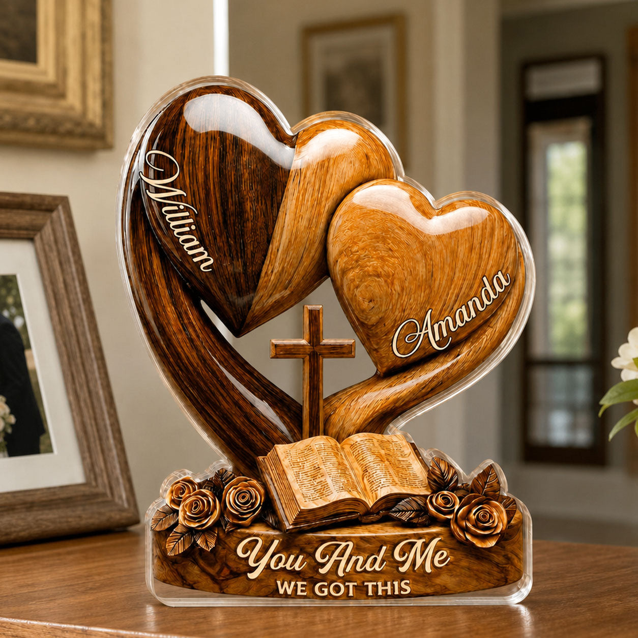 You And Me We Got This - Personalized Acrylic Plaque GAPJS10015