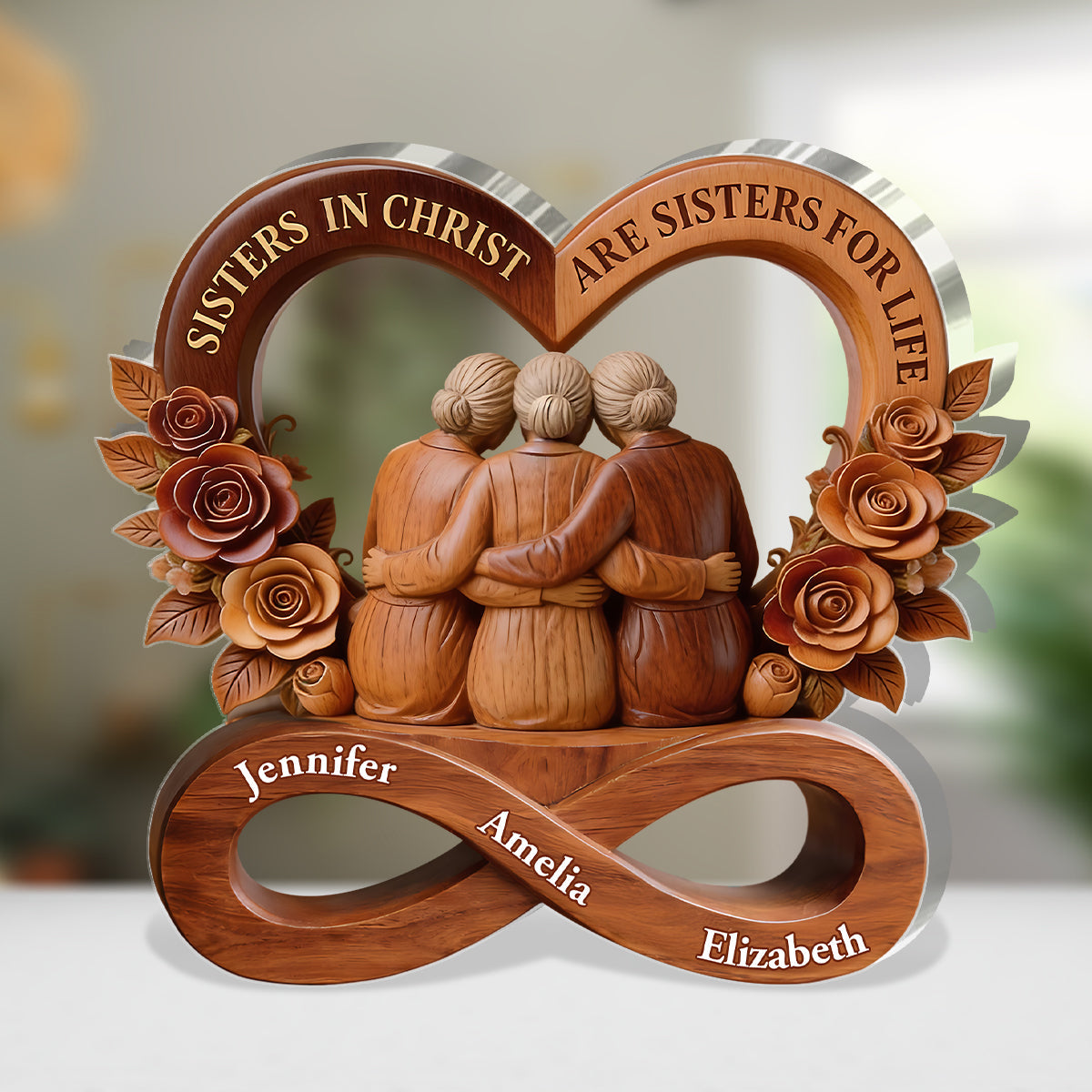 Sister in Christ - Personalized Acrylic Plaque GAPJS10144