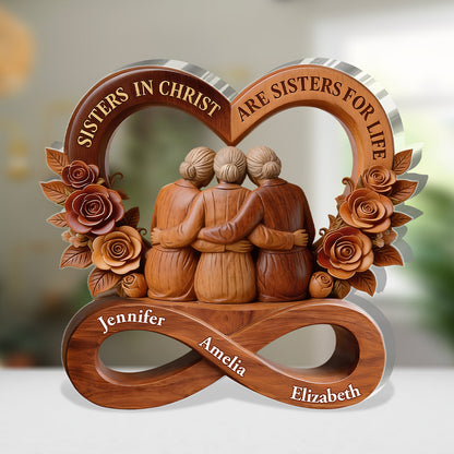 Sister in Christ - Personalized Acrylic Plaque GAPJS10144