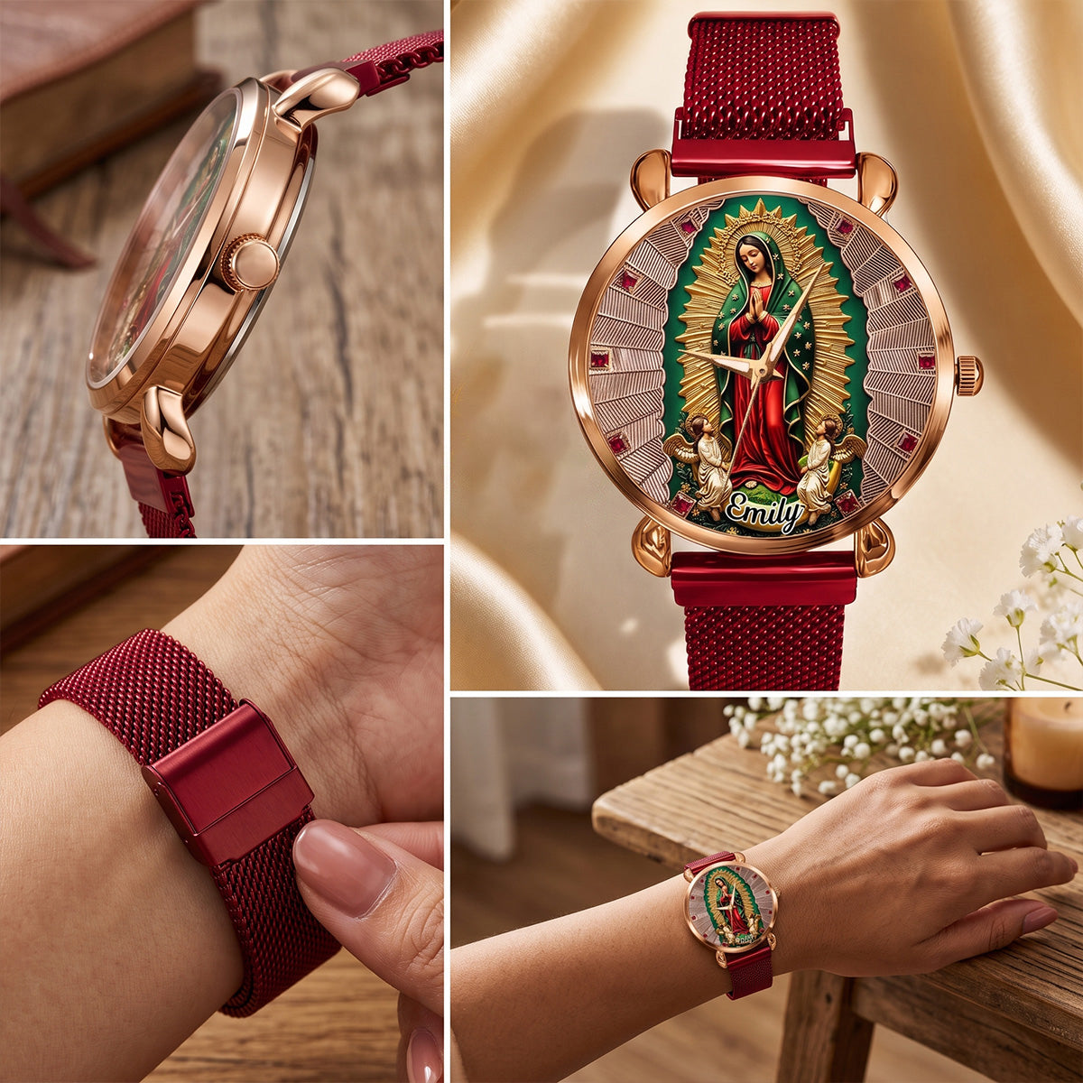Our Lady Of Guadalupe - Personalized Women's Wrist Watch TC100026