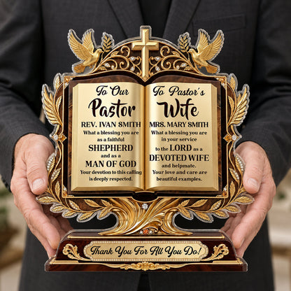 A Pastor After God’s Heart - Personalized Acrylic Plaque GAPJS10028