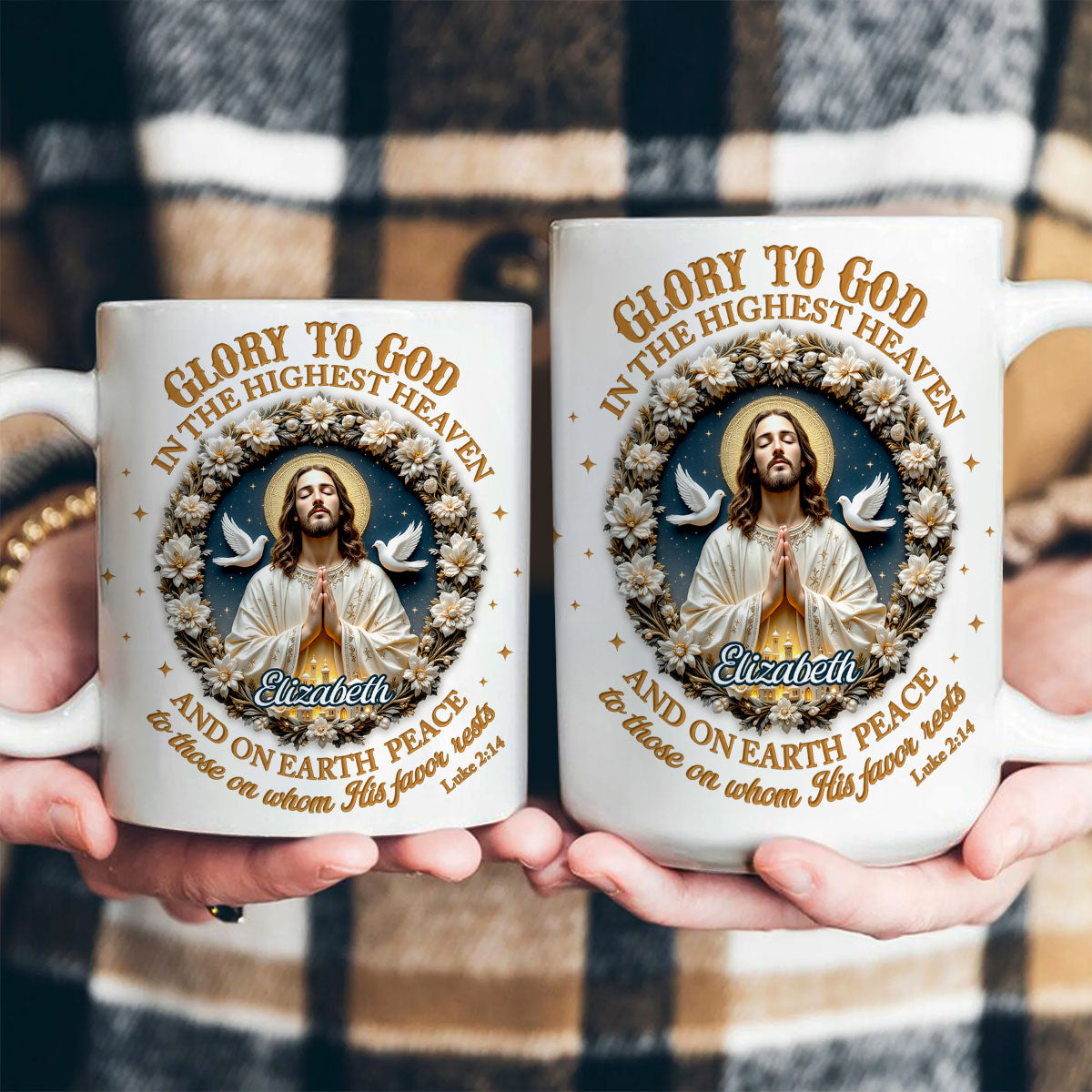 Glory To God - Christian Faith Personalized Coffee Mug