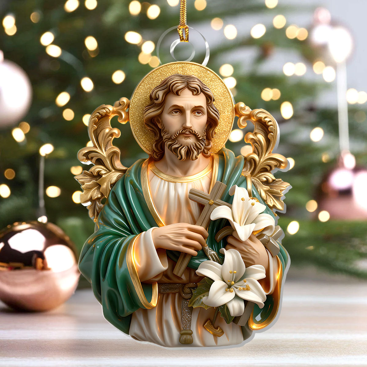 Faithful Carpenter - Acrylic Ornament - Christian Home Decor GOJS10048