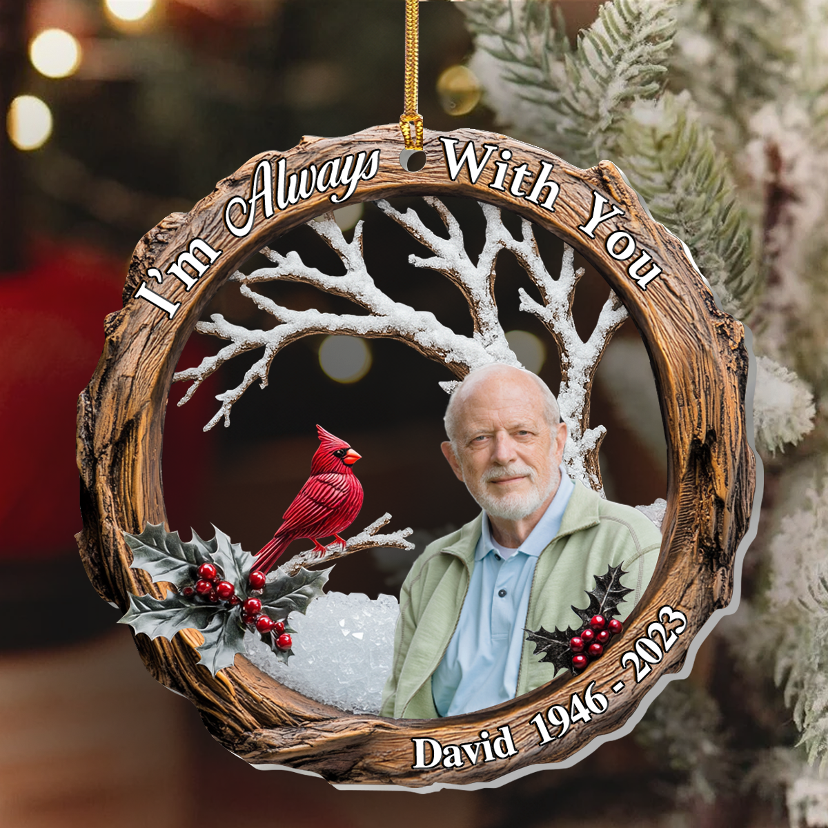 Memorial Keepsake - Personalized Acrylic Ornament GOJS10059