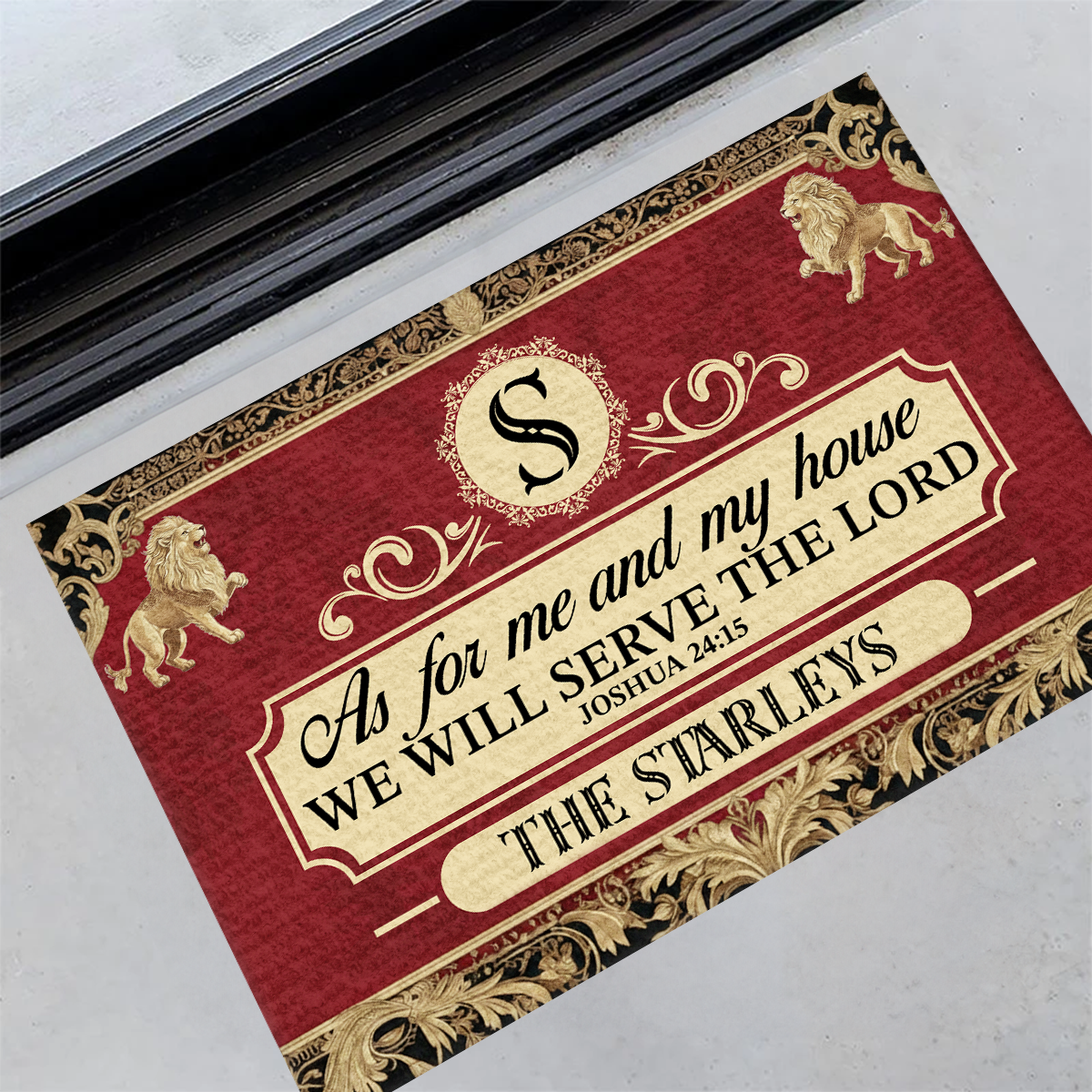 Faith Quote - Personalized Doormat GDMJS10037
