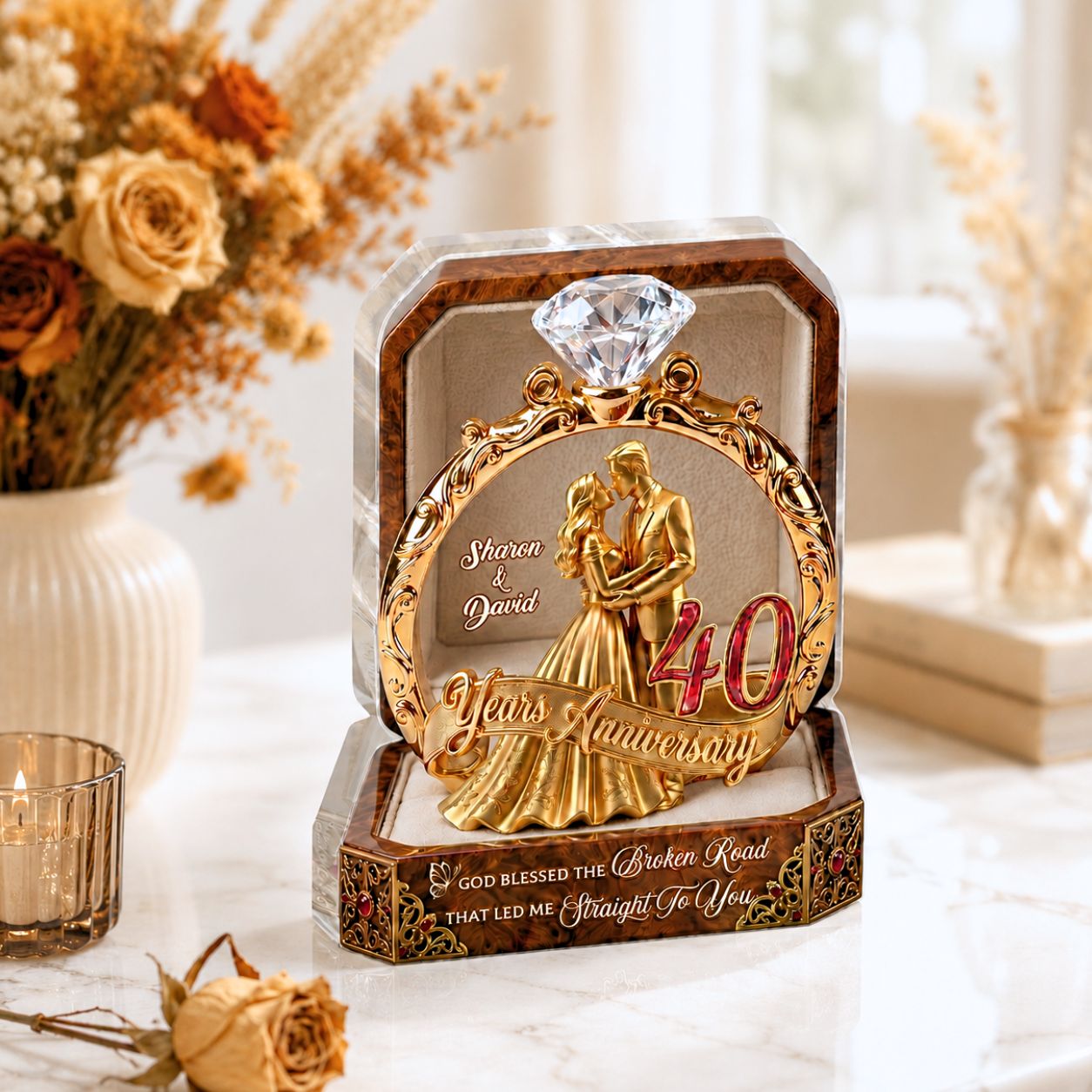 From First Kiss to Last Breath - Personalized Acrylic Plaque GAPJS10023