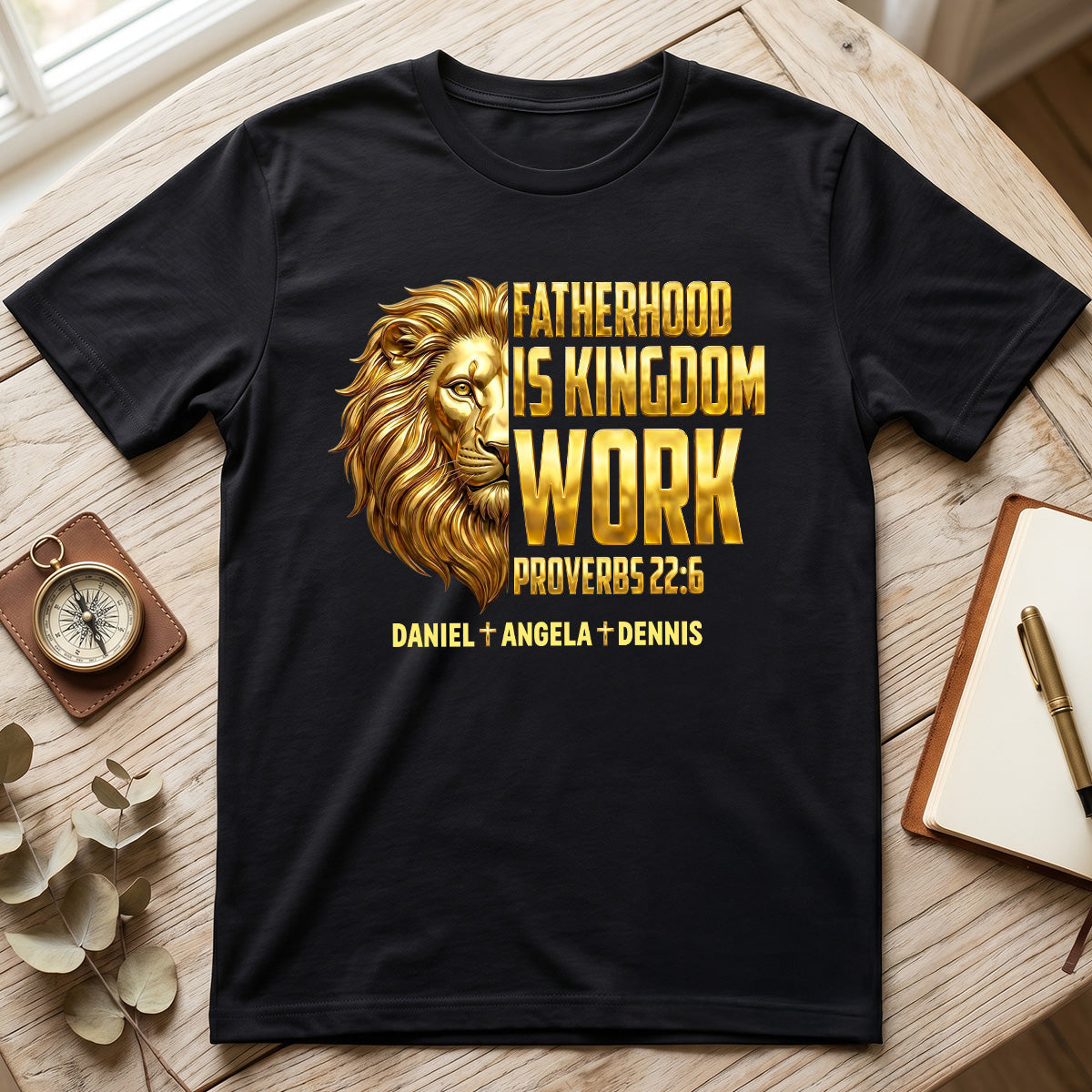 Fatherhood Is Kingdom Work - Personalized 2D Unisex T-shirt GMJSTS200026