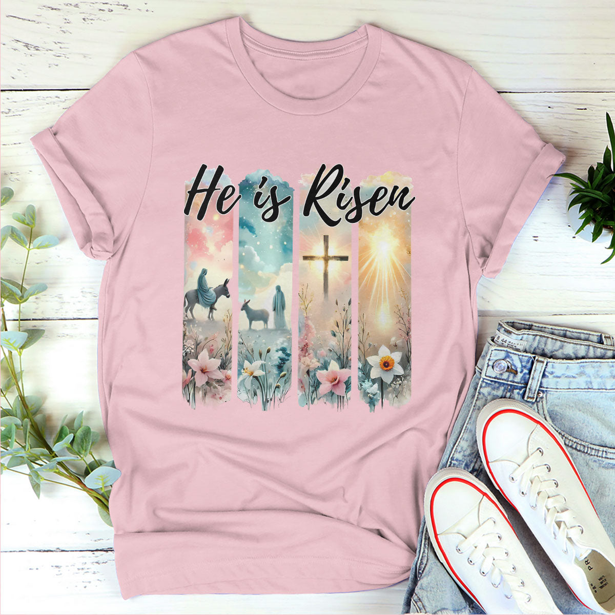He Is Risen - 2D Unisex T-shirt GMJSTS200094