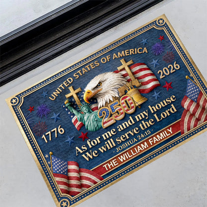 Faith Quote - Personalized Doormat for Home Decor GDMJS10009