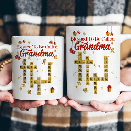 Blessed To Be Called Grandma - Personalized Ceramic Coffee Mug