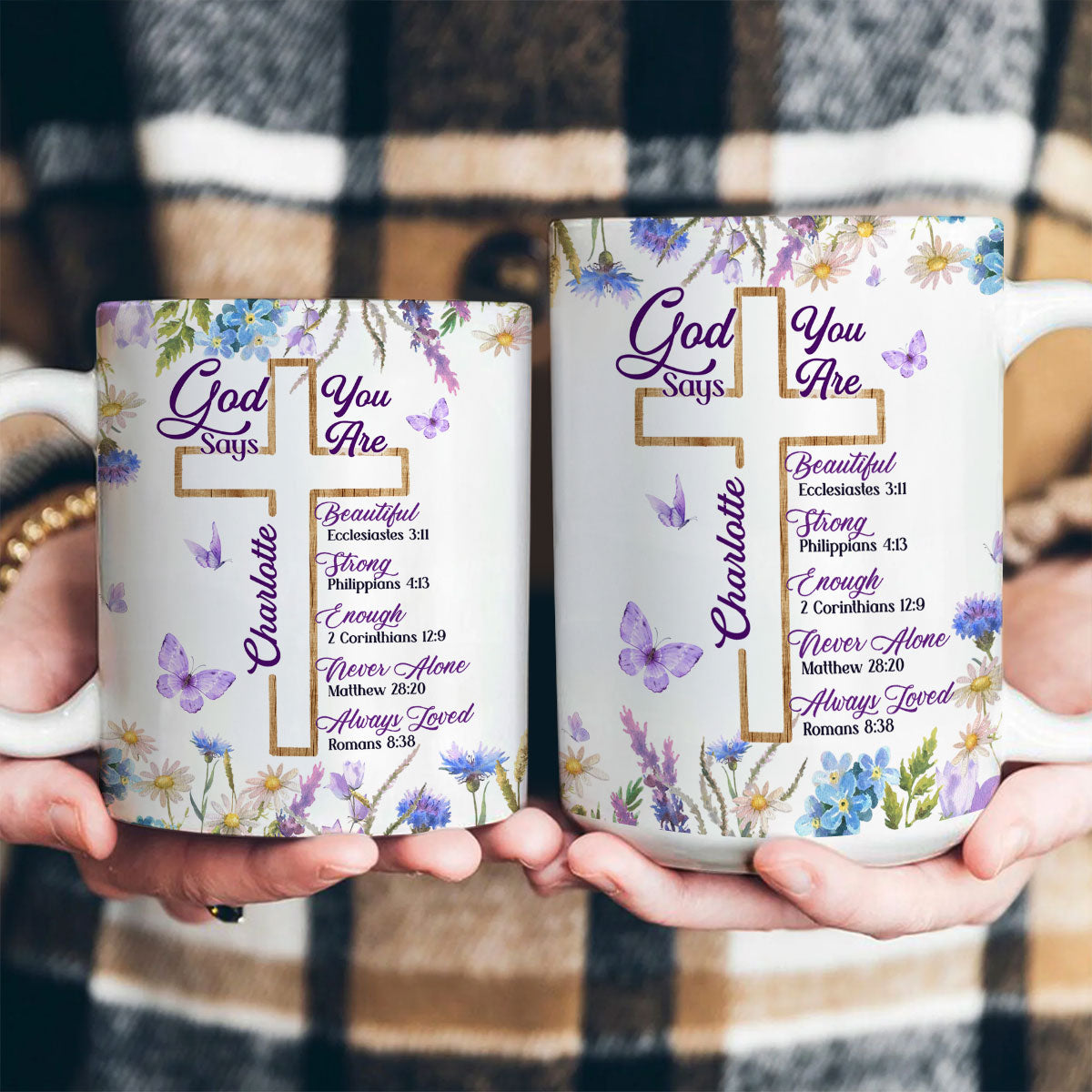 God Says You Are - Personalized Ceramic Coffee Mug