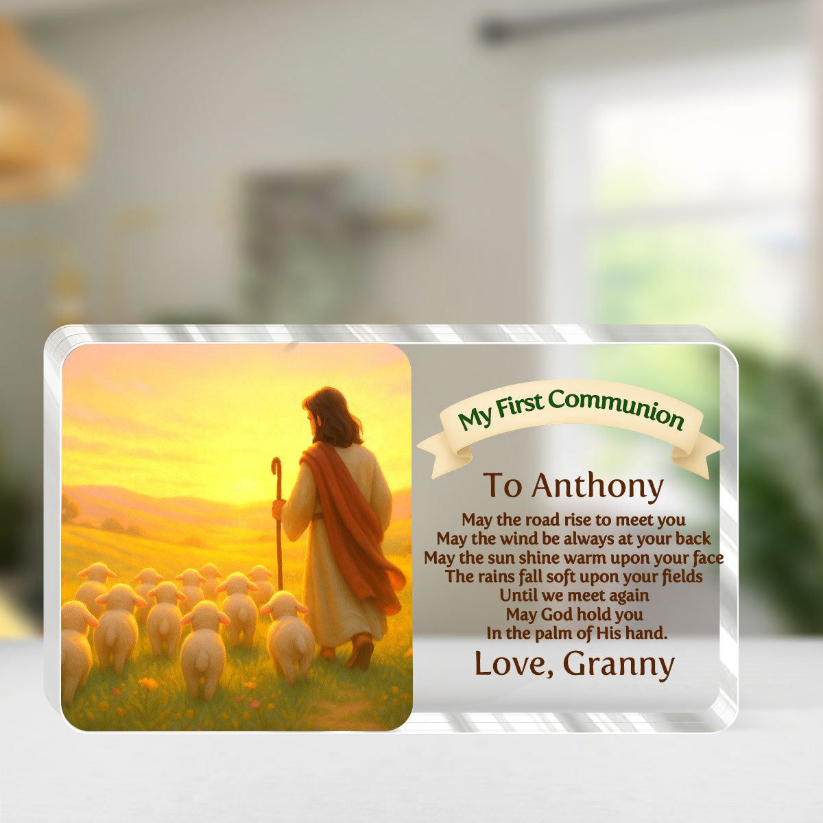May God Hold You - First Communion Acrylic Keepsake GAPJS10234
