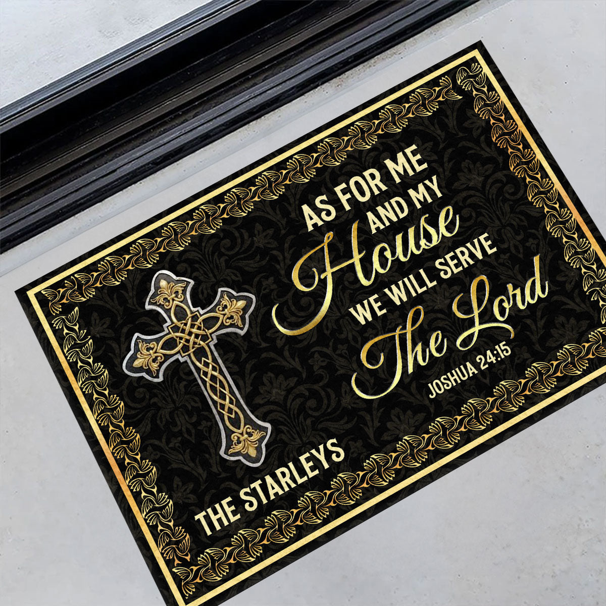 Bible Verse - Christian Faith Doormat - Personalized Home Decor