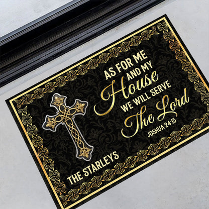 Bible Verse - Christian Faith Doormat - Personalized Home Decor