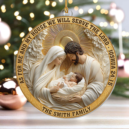 Faith Christmas Decor - Personalized Acrylic Ornament GOJS10053