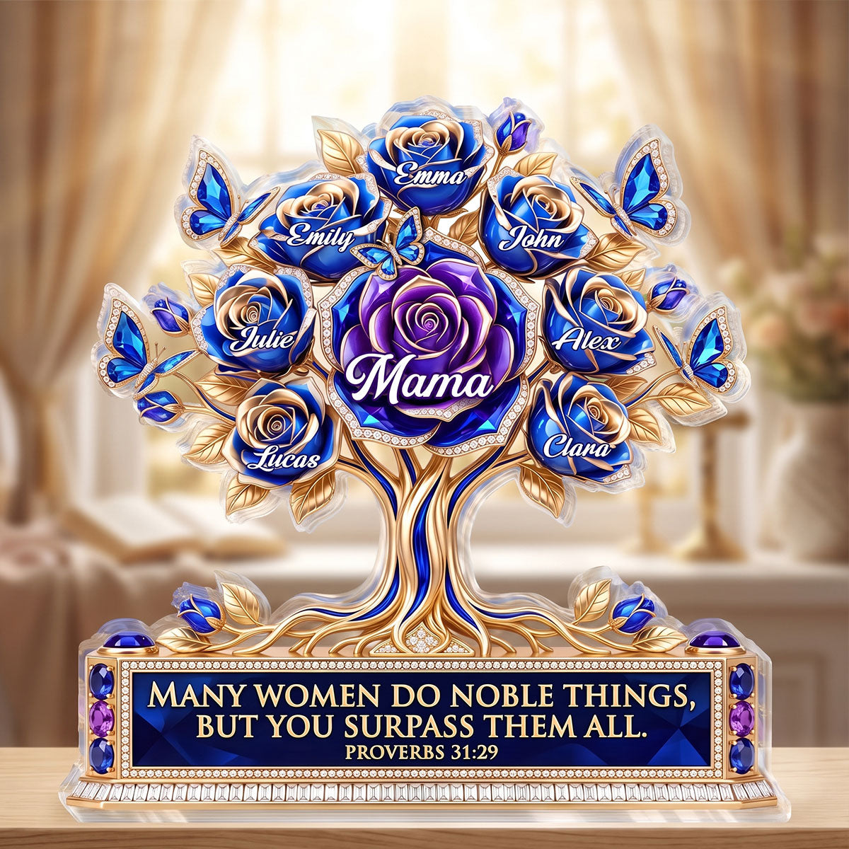Proverbs 31:29 Gift for Mom - Personalized Acrylic Plaque GAPJS10004