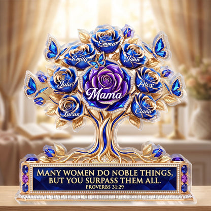 Proverbs 31:29 Gift for Mom - Personalized Acrylic Plaque GAPJS10004