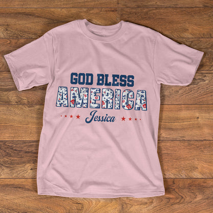 God Bless America - Personalized Unisex T-shirt GMJSTS200051