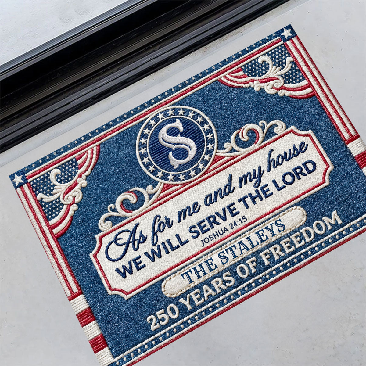 Serve the Lord - Custom Doormat Faith Home Decor GDMJS10010