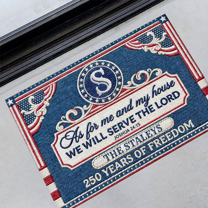 Serve the Lord - Custom Doormat Faith Home Decor GDMJS10010