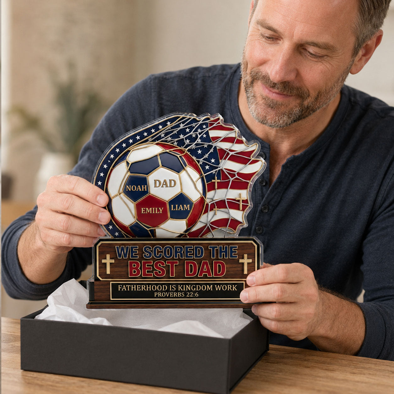 Best Dad - Personalized Acrylic Plaque for Him GAPJS10033